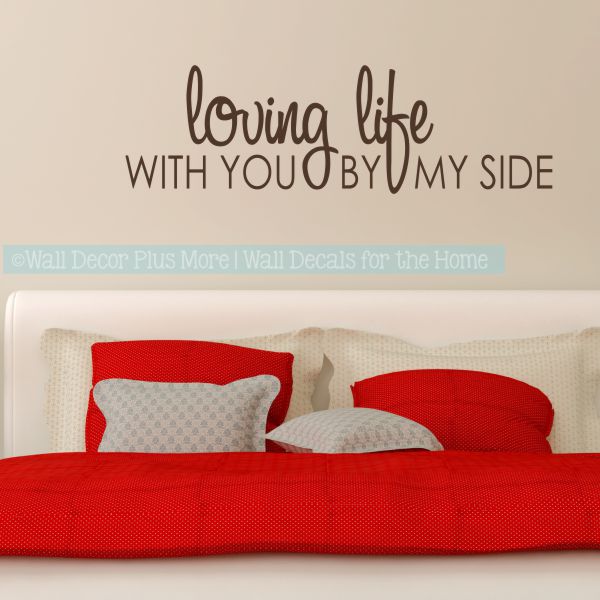 great love wall quotes loving life master bedroom wall decor stickers
