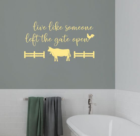 Cartello Con Scritta Live Like Someone Left The Gate Open Sign