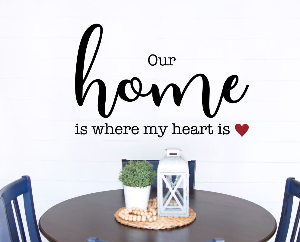 Home Is WhereWall Quote Decal