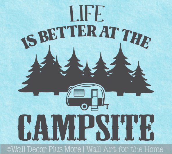 Life is Better When You're Camping Cutting Board by gsallicat