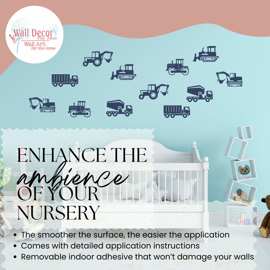 Boys Only Tow Truck Wall Decal - Removable Vinyl Nursery Playroom Decor, Waterproof
