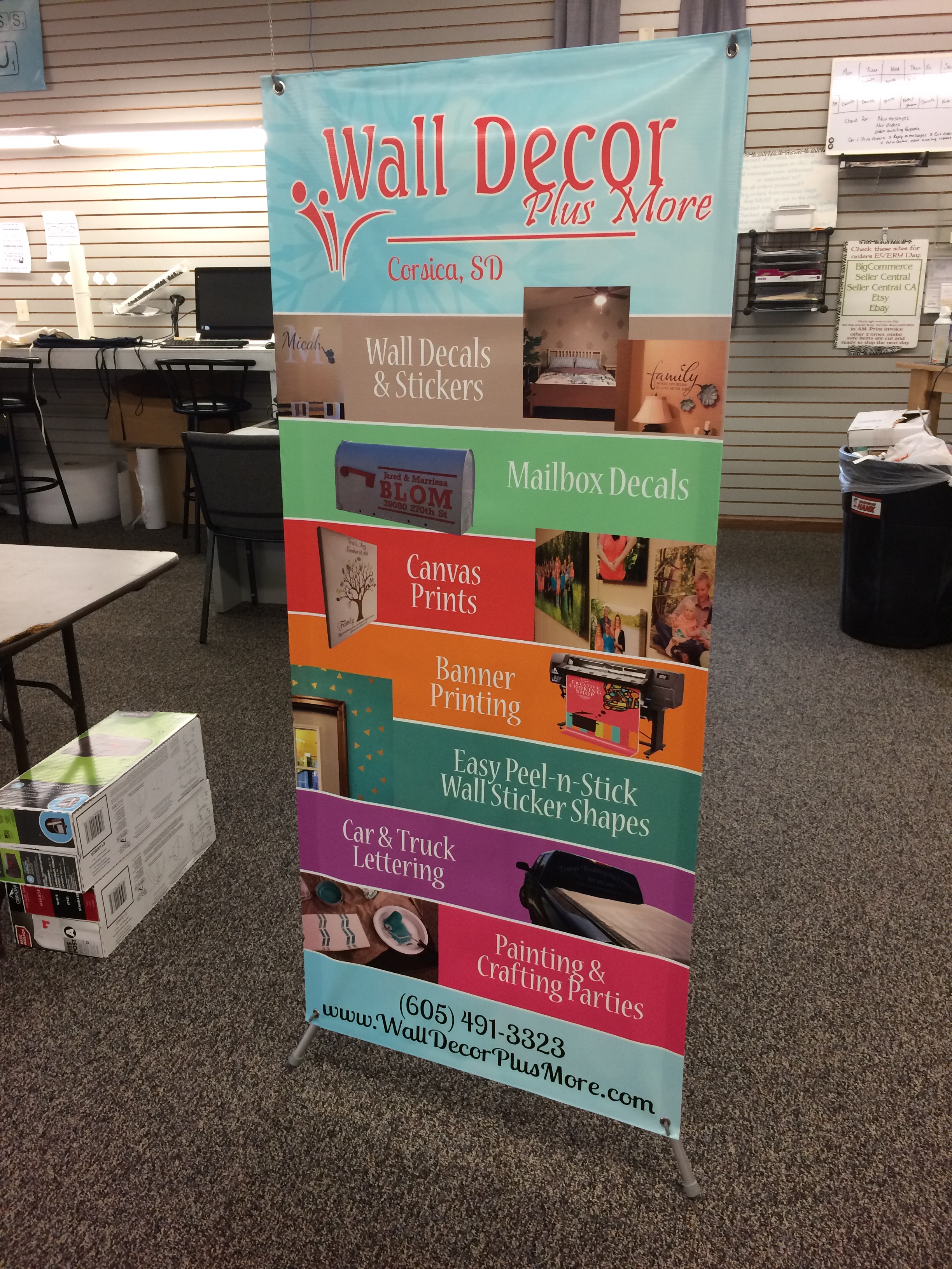 Banner Custom Poster Commercial Signage Vibrant Large Format Printing ...