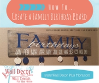 Family Birthday Board DIY Project