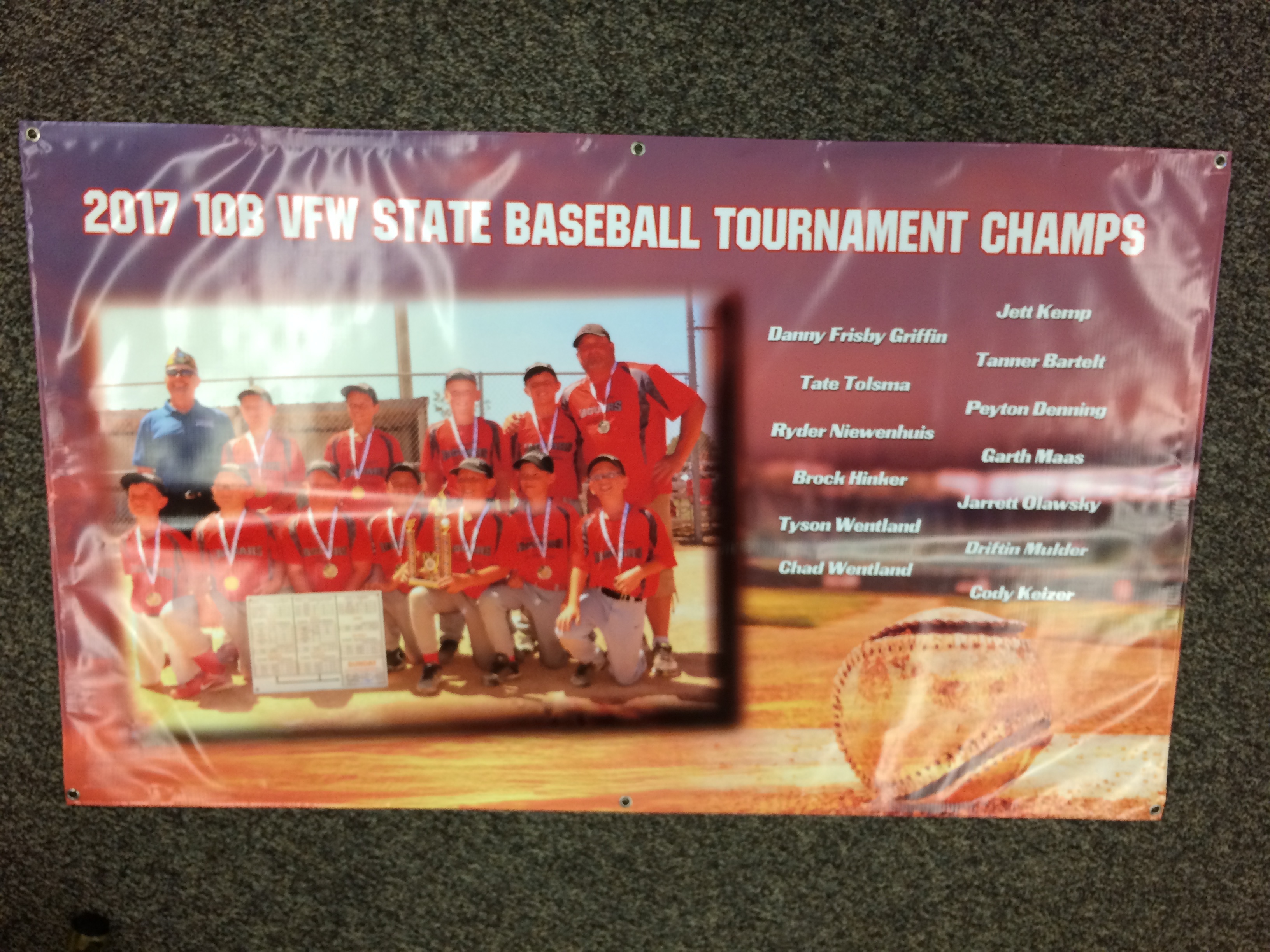 Sports Team Ball Banner Custom Large Format Printing in South Dakota