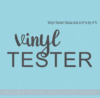 Free Tester Vinyl Wall Decal Sticker