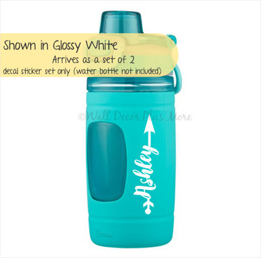 Cursive Name in Arrow Vinyl Decals for RTIC or Yeti Tumblers ...