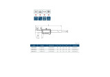 Dasqual Big Screen Digital Vernier Caliper | 0~300mm Range | Data Output Image 1 Dimensional Drawing and Dimensions / Specifications Table