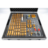 Unimetro CMM Base Plate Fixture Kit 2 Shown in its Professional Aluminium Storage Case on a white background.