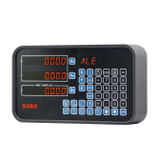 EX2 DRO, 2 Axis Digital Readout for Linear Encoder Glass Scales Front Isometric View.