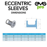 Eccentric Sleeve from EMG Pro Dimensions and Drawing