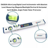 Dasqua 8301-2640 Series Digital Level Image on a white background Closeup of detailed features