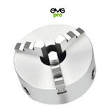 EMG Pro K11 Series 130mm Three-Jaw Self-Centering Chuck | EMG Precision. Front Image on White Background.