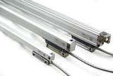 Three Different Size Linear Glass Scale Encoder Image Close Up