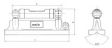 8303 Master Precision Level Dimensions & Drawing Image