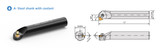 Marox S-CSKP Positive Insert Boring Bar Main Image and Introductory Schematic on White Background.