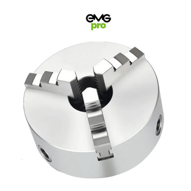 EMG Pro K11-A Series 630mm Three-Jaw Self-Centering Chuck | EMG Precision. Front Image on White Background.