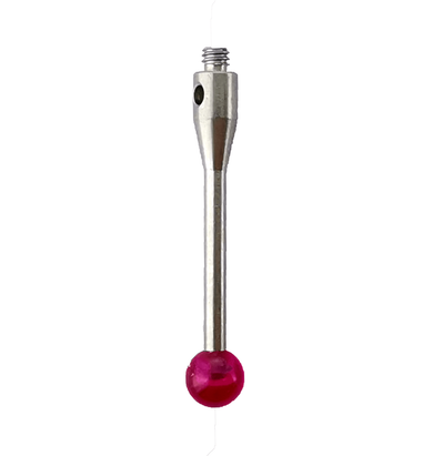 20mm M2 Stylus | 2mm Tungsten Carbide Stem | 4mm Ruby Ball Needle | Precision Ruby Ball | EWL 22.0 mm