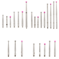 20mm M4 Stylus | 0.7mm Tungsten Carbide Stem | 1mm Ruby Ball Needle | Precision Ruby Ball | EWL 10.0 mm