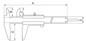 1120 Monoblock Engineering Vernier Caliper | 0~300mm | 0.05mm Dimensions Image