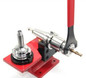 EMG Precision BT50 Tool Holder Fixture showing BT Tool Holder in horizontal position with spanner.