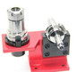 EMG Precision BT50 Tool Holder Fixture showing BT Tool Holders in both the horizonal and vertical positions.