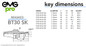 EMG Pro BT SK Tool Holder Dimensions Table and BT SK Tool Holder Drawing.