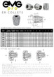 EMG Pro Solid ER11 Collets Dimensions Table