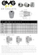 EMG Pro Solid ER32 Collets Dimensions Table