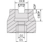 50mm Ø | 7 Teeth | 90° Right-Handed CNC Milling Face Mill Arbor / Shell Mill Cutting Tools Dimensions Image 4