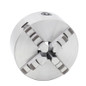 EMG Pro K12 Series 80mm Four-Jaw Self-Centering Chuck | EMG Precision. Front Image on White Background.