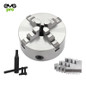 EMG Pro K12 Series 165mm Four-Jaw Self-Centering Chuck | EMG Precision. Front Image on White Background.