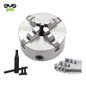 EMG Pro K12-C Series 250mm Four-Jaw Self-Centering Chuck | EMG Precision. Front Image on White Background.