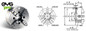 EMG Pro K72 Series 200mm Four-Jaw Self-Centering Chuck | EMG Precision. Dimensions Drawing