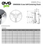 EMG Pro German Standard DIN55026 500mm Three-Jaw Self-Centering Chuck | EMG Precision. Dimensions Table & Drawing.