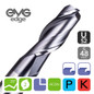 EMG Pro Edge U-S2 Series General Machining 2 Flute AlCrSiN 35° End Mills 1~20mm Diameters with EMG Edge Logo on a white background. Includes all feature Icons.