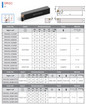 SRGC External Turning Tool Product Image & Dimensional Drawings and Tables