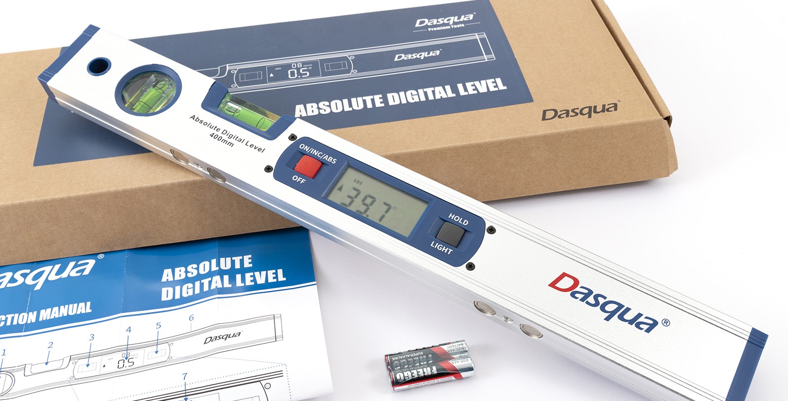 Dasqua 8301+2640 Digital Level | Digital Spirit Level | Inclinometer