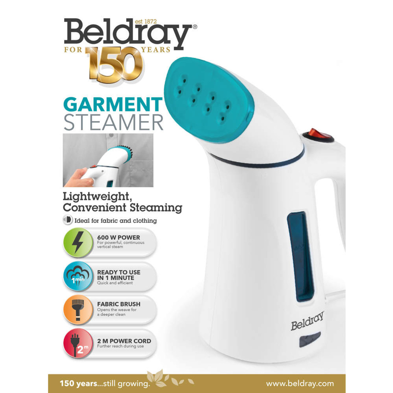 Beldray Handheld Garment Steamer Turquoise No1Brands4You