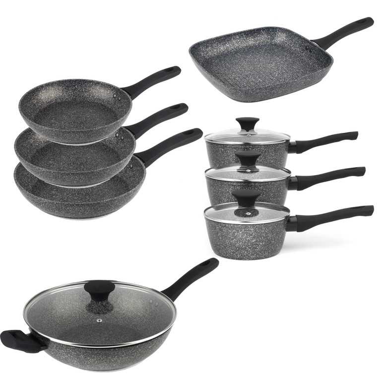 Salter Megastone 8-Piece Cookware Set