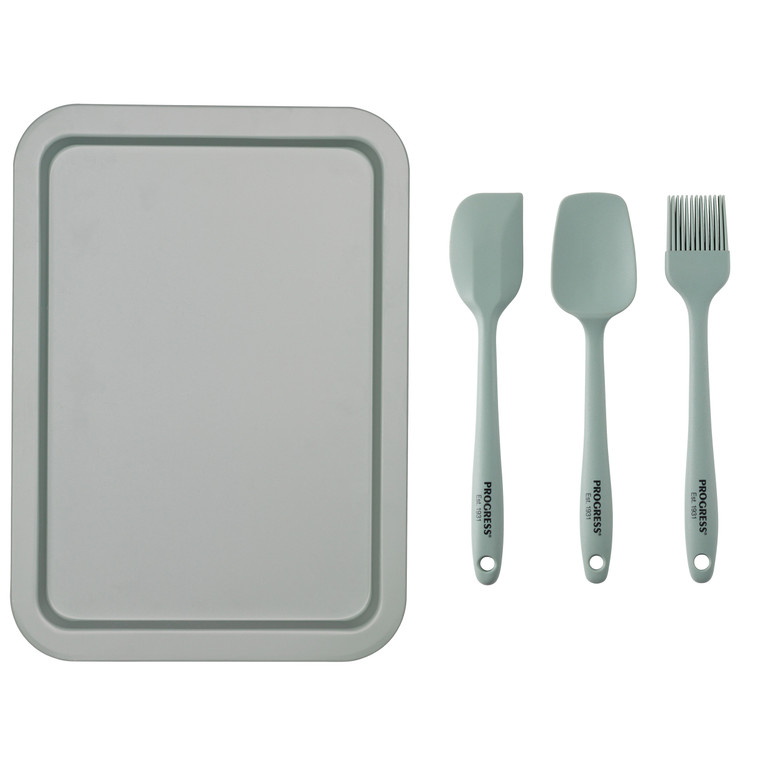 Progress Go Bake Baking Tray & Mini Silicone Utensil Set