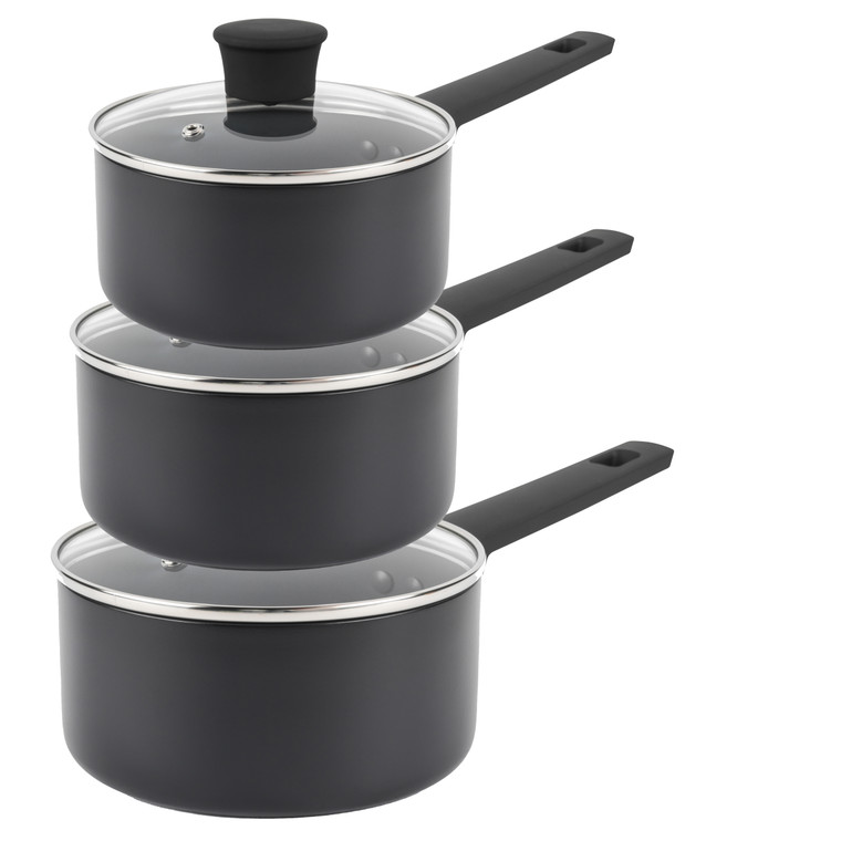 Russell Hobbs Non-Stick Saucepan Set – 16/18/20 cm, Shield Collection