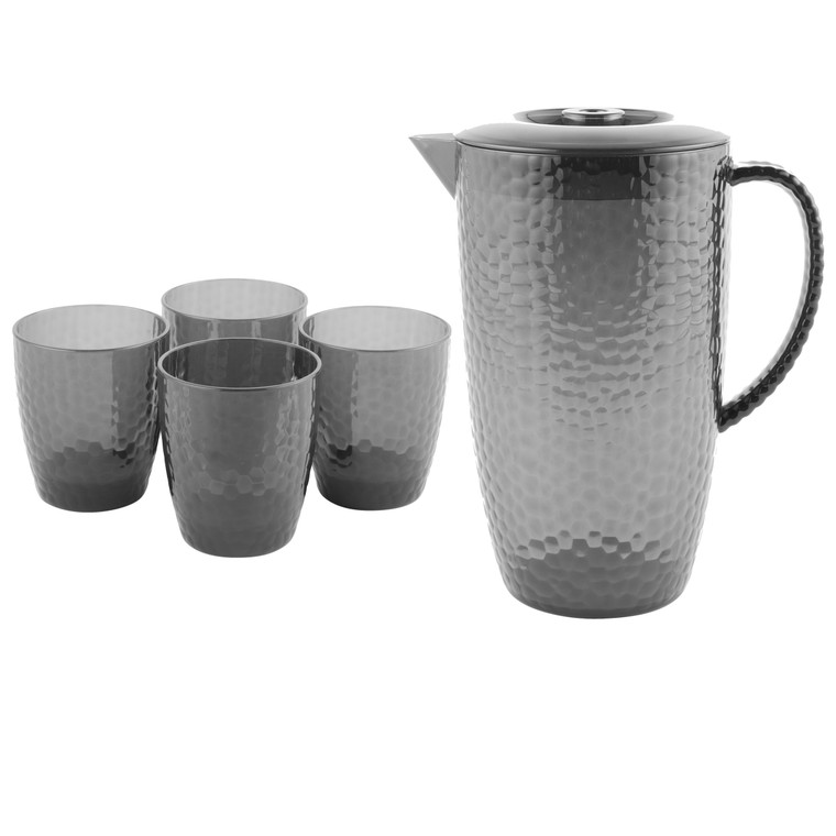 Cambridge Fete 5 Piece Set with Serving Jug And Tumblers, Grey