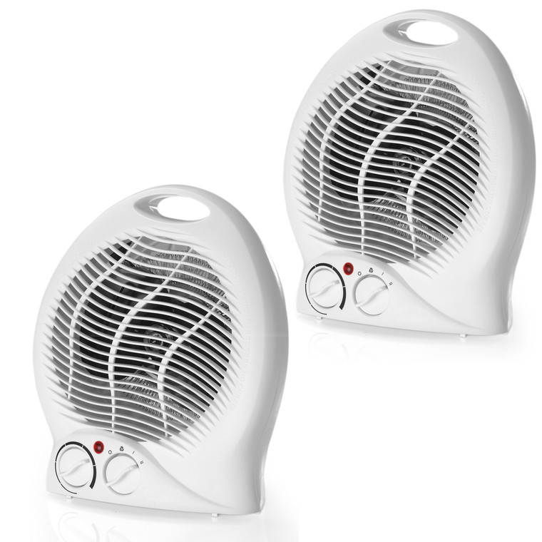 Beldray Fan Heater and Cooler, 1000 W/2000 W, Set of 2
