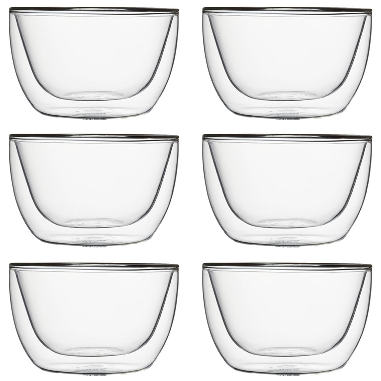 Vivo by Villeroy & Boch 10.5 cm Double Walled Bowl – Set of 6, Dishwasher Safe