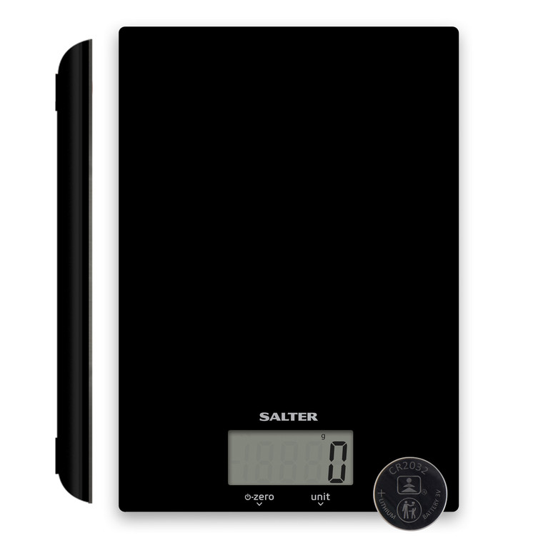 Salter Glass Digital Kitchen Scale - Black