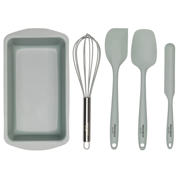 Progress Go Bake Loaf Tin & Silicone Utensil Set