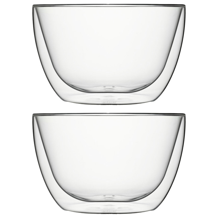 Vivo by Villeroy & Boch 18 cm Double Walled Bowl – Set of 2, Dishwasher Safe