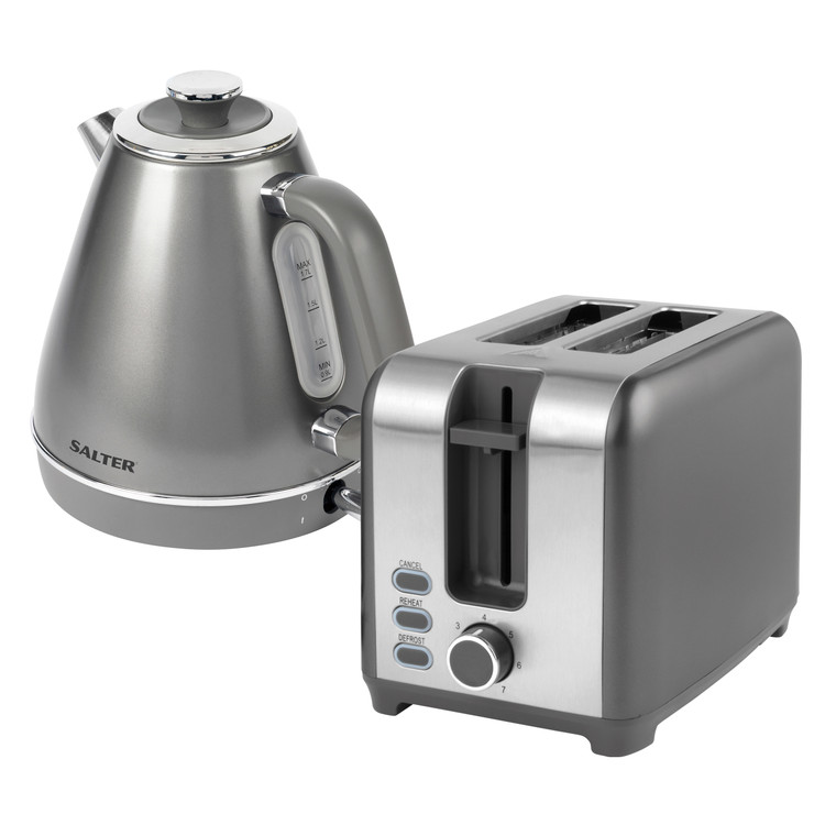 Salter Cosmos Kettle and Toaster Set –  1.7L Kettle and 2-Slice Toaster, 3kW/930W