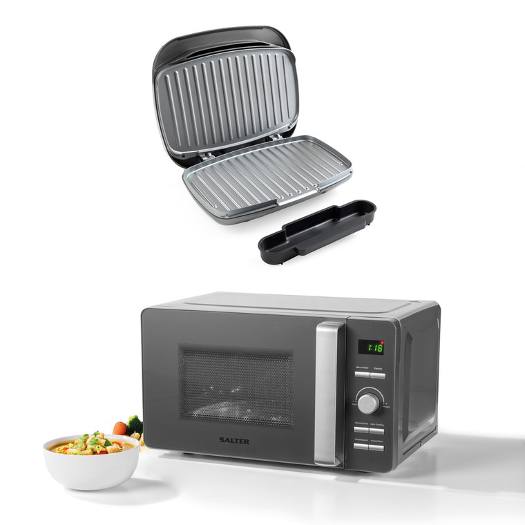 Salter Cosmos Digital Microwave & Health Grill Set