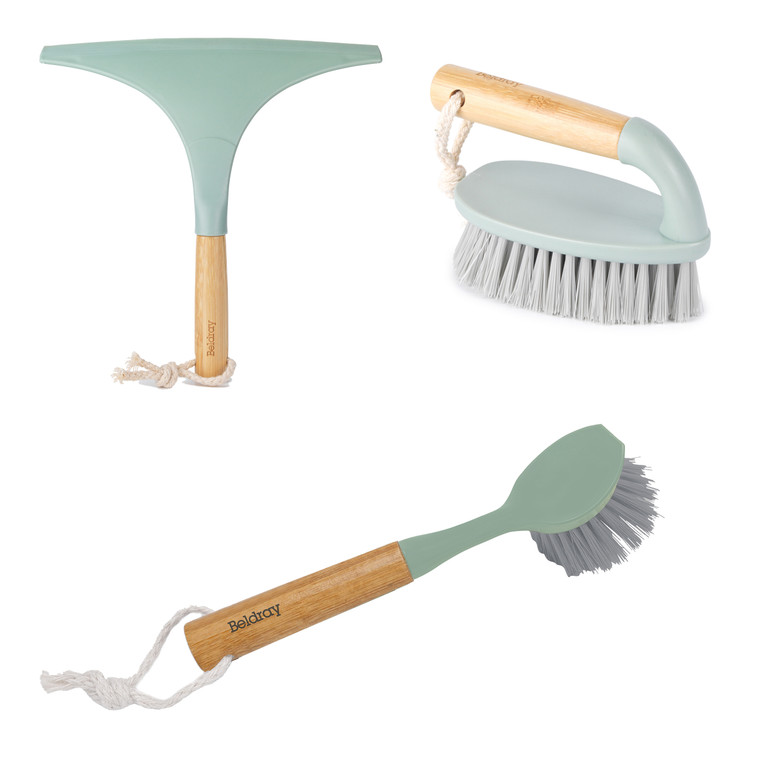 Beldray Brush & Squeegee Set - Eco Range, Green